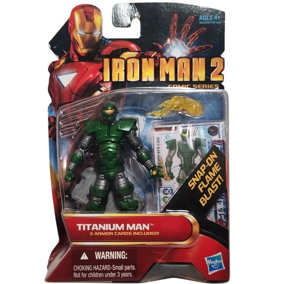 Marvel Iron Man 2 4" Titanium Man Action Figure With 3 Armor Cards New 2009 - Picture 1 of 8